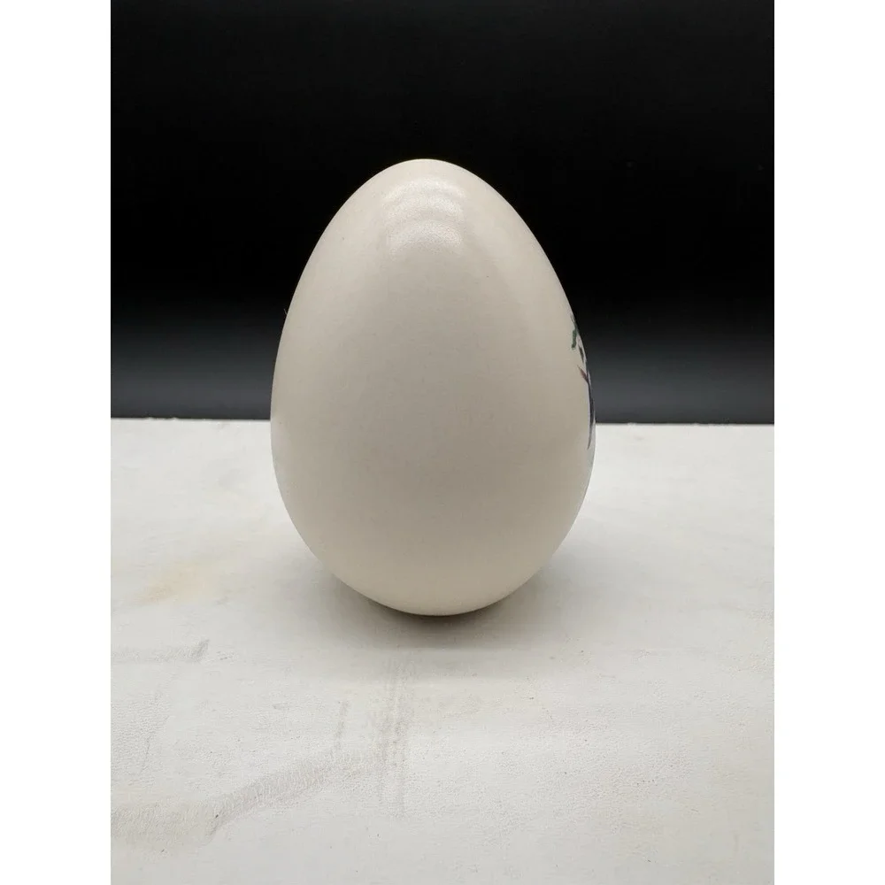 Eggzakly Painted Ceramic Egg Bluebird Beehive‎ Birdhouse Decor 3